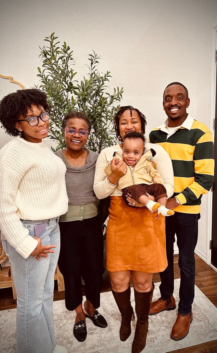 The Cooper family — three generations together