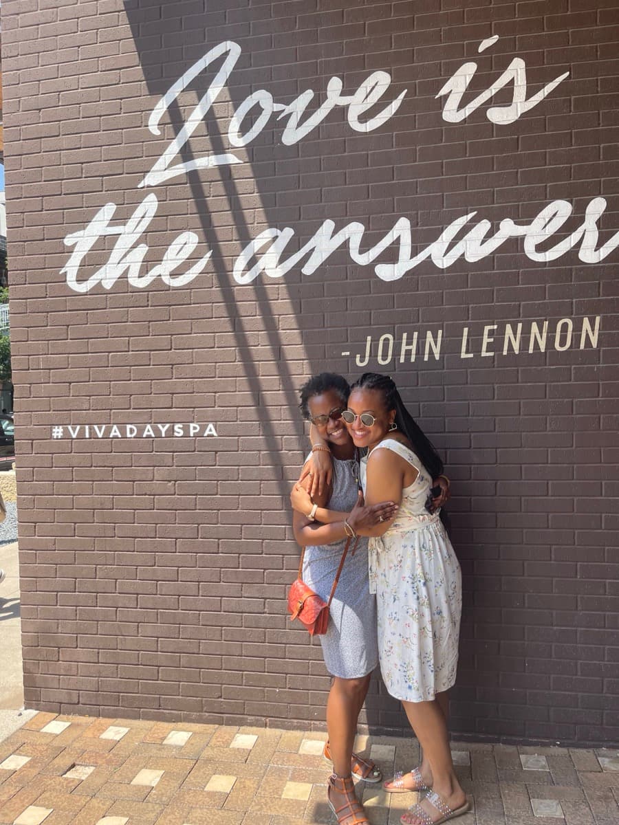 A moment of love and connection