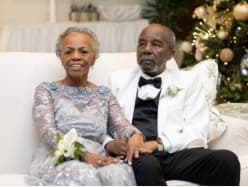 Rhonda's parents — elegantly dressed at a family celebration